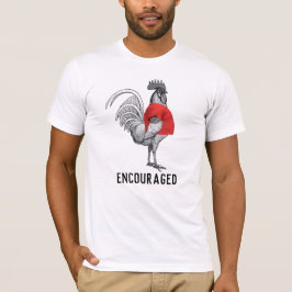 T-shirt Shirtcocking a encouragé (texte noir) drôle