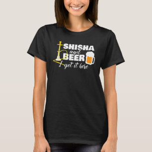 T-shirt Shisha Beer Hookah Fumée à la vapeur