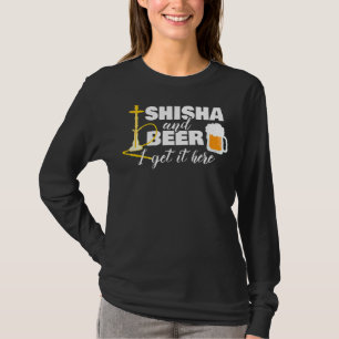 T-shirt Shisha Beer Hookah Fumée à la vapeur