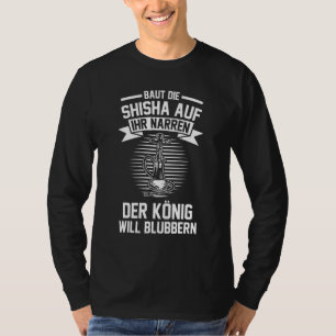 T-shirt Shisha King Shishabar Les tuyaux d'eau disent
