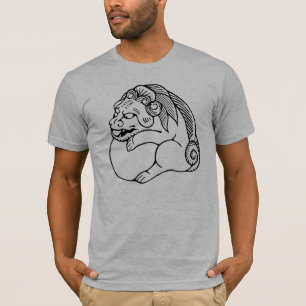 T-shirt Shishi chinois de lion de Netsuke