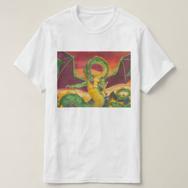 T-shirt Shivan Dragon Redesign (Design devant)