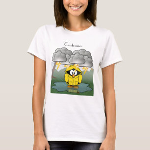 T-shirt Shivering Rainy Day Penguin Thunder_Cove 