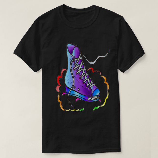 T-shirt Shoe Rainbow Woo  (Design devant)