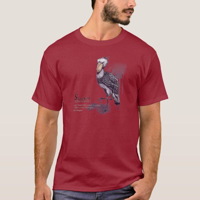 T-shirt shoebill - plum (Devant)