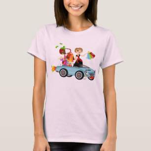 T-shirt Shopaholic en style