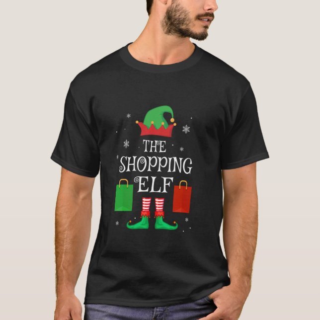 T-shirt Shopping Elf Family Matching Group Christmas Shopp (Devant)