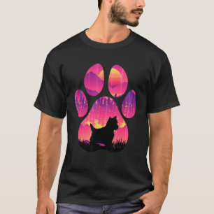 T-shirt Shorie Paw Maman Papa Chien Femmes Hommes