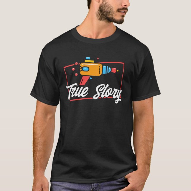 T-shirt Short People True Story Sarcastic Short (Devant)