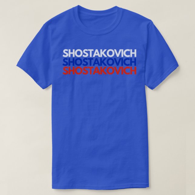 T-shirt SHOSTAKOVICH Russie (Design devant)