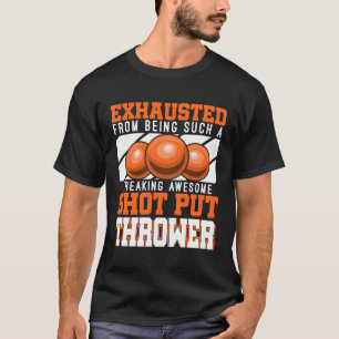 T-shirt Shot Put Throwe Track Et Field Athlète Shot Put P