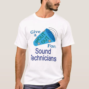 T-shirt Shout Out pour les techniciens du son