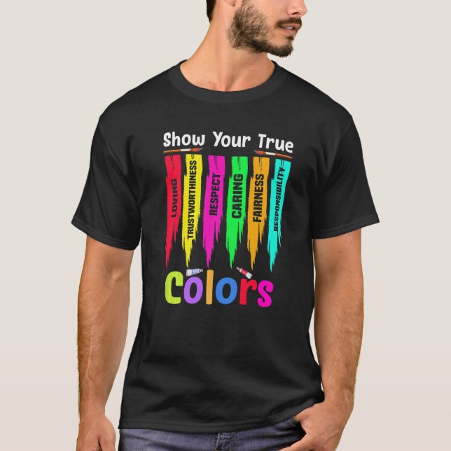 T-shirt Show your true colours   (Devant)