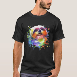T-shirt Shplash Art Shih Tzu Hommes Chien Femme