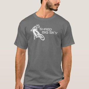 T-shirt Shred Big Sky Montana Mountain Vélo