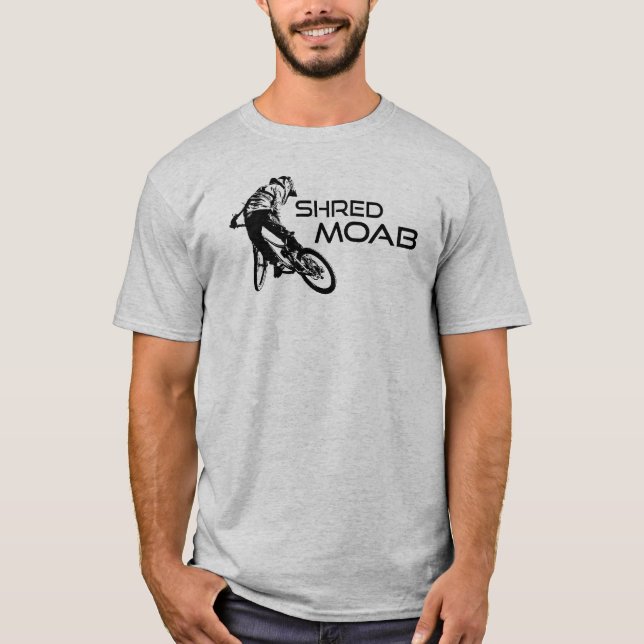 T-shirt Shred Moab Mountain Biking (Devant)