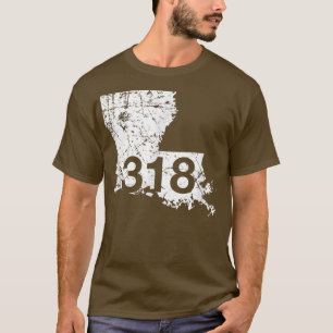 T-shirt Shreveport Ruston Tallulah Indicatif régional 318,