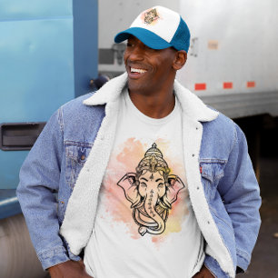 T-shirt Shri Ganesh, Dieu hindou de la richesse et de la p