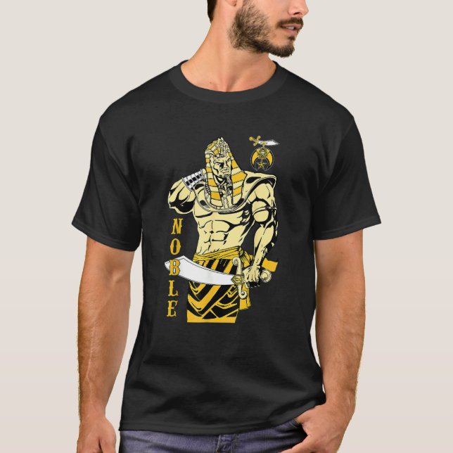 T-shirt Shriner Noble Pharaon Mason Ph Shriner Aeaonms Gra (Devant)