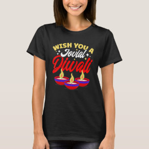 T-shirt Shubh Deepalawi Vous Souhaite Un Diwali Jovial 1