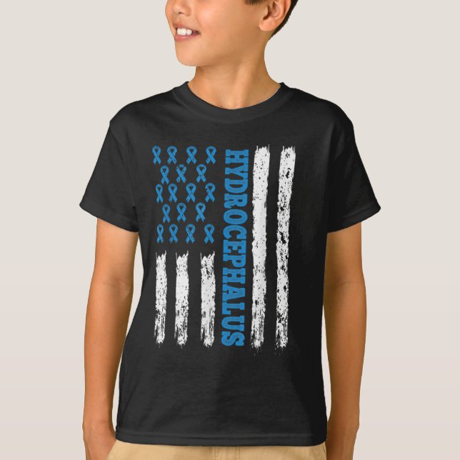 T-shirt Shunt de sensibilisation se produit Hydrocéphalie  (Devant)