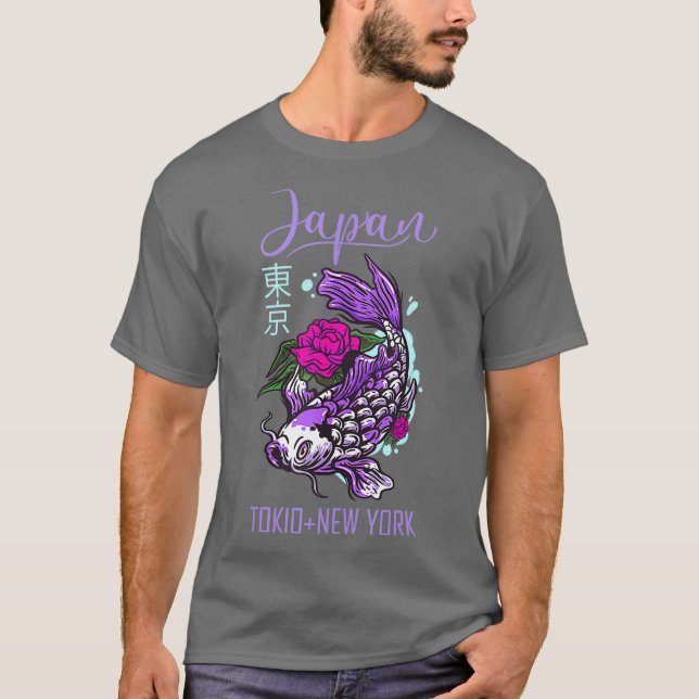 T-SHIRT SHUSUI KOI FISCH POUR LES AMOUREUX DE L'ART JAPONA (Devant)