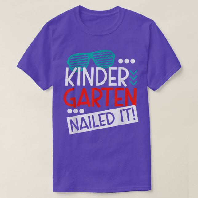 T-shirt Shutter Sunglass Kindergarten Nail It Student Gr (Design devant)