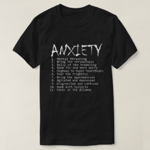 T-shirt Si Anxiété était un Album Rock.