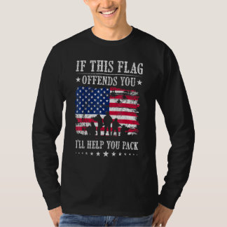 T-shirt Si ce drapeau vous offense, je vous aiderai à ache
