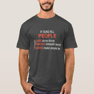 T-shirt Si Des Armes À Feu Tuent Des Gens Voitures Crayons