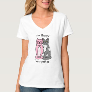 T-shirt Si heureux Purr-gether Cute tourte de chat