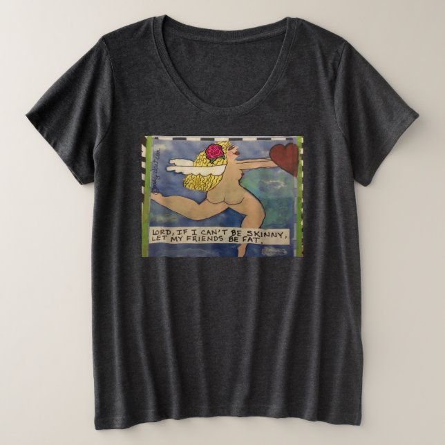 T-shirt - Si je ne peux pas être maigre laissez me (Design devant)