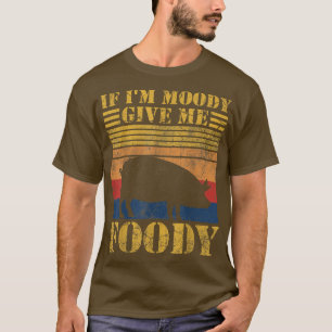 T-shirt Si je suis Moody Donnez-moi Foody Funny Hangry Pig