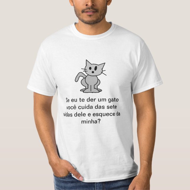 T-shirt Si je te donne un chat ? (Devant)