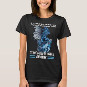 T-shirt si les gens cessent d'attendre Introvert Dragon_1 