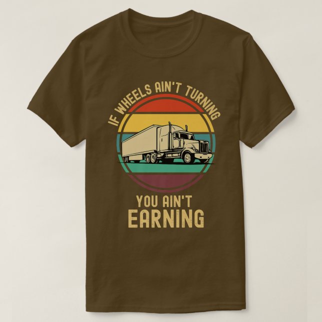 T-shirt Si les roues ne tournent pas vous ne gagnez pas Se (Design devant)