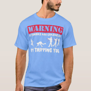 T-shirt Si Les Zombies Nous Poursuivent, Je Vous Débute