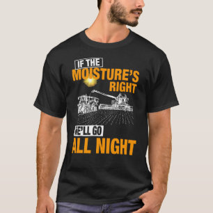 T-shirt Si L'Humidité Est Juste Nous Night Farmer Gif