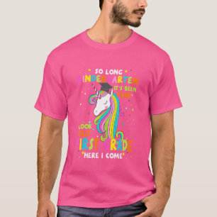 T-shirt Si Long Kindergarten 1ère année ici je viens Gradu