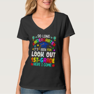 T-shirt Si Long Kindergarten 1ère année ici je viens Gradu