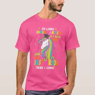 T-shirt Si Long Kindergarten 1ère année ici je viens Gradu