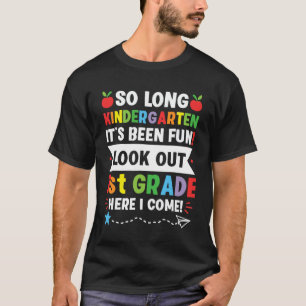 T-shirt Si Long Kindergarten 1ère année ici je viens Gradu
