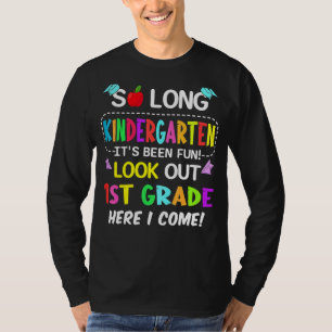 T-shirt Si Long Kindergarten 1ère année ici je viens Gradu