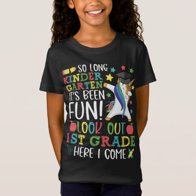 T-Shirt Si Long Kindergarten 1ère année ici je viens Unico (Devant)