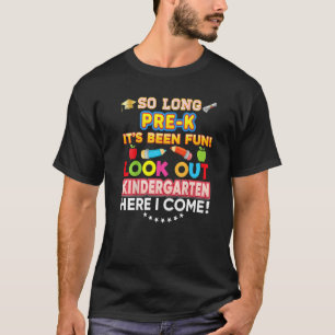 T-shirt Si Long Pré K Regardez À L'École Maternelle Ici Je