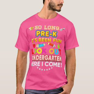 T-shirt Si Long PréK Regardez La Maternelle Ici Je Viens L