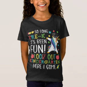T-Shirt Si Longtemps Pré-K jardin d'enfants ici je viens