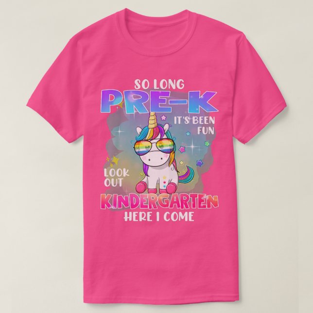 T-shirt Si Longtemps PréK maternelle Ici Je Viens Graduati (Design devant)