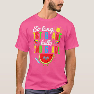 T-shirt Si longue 1ère année Bonjour 2e année Retour à l'é