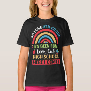 T-shirt Si Longue 8e Année, Bonjour Lycée Ici Je Viens